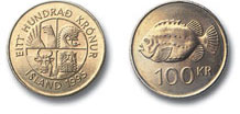 100 Kronen - Quelle: Zentralbank von Island (26.09.2010)