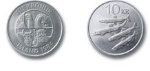 10 Kronen - Quelle: Zentralbank von Island (26.09.2010)