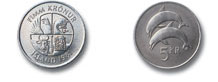 5 Kronen - Quelle: Zentralbank von Island (26.09.2010)